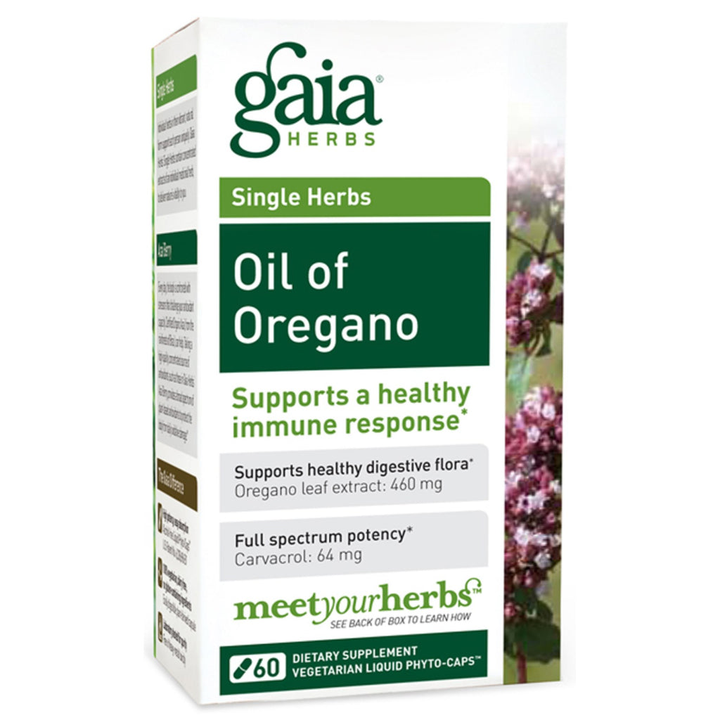 Gaia Herbs, Oil of Oregano, 60 Vegetarian Liquid Phyto-Caps