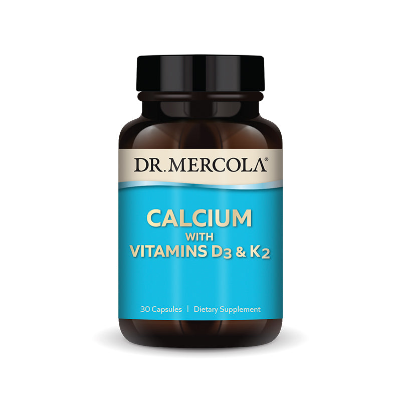 Dr. Mercola, Calcium with Vitamin D3 & K2, 30 capsules