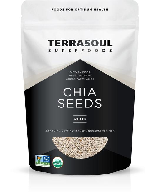Terrasoul, Organic White Chia Seeds, 16 oz