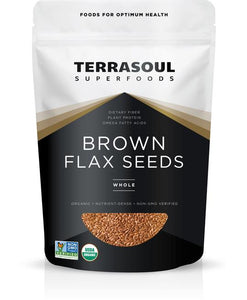 Terrasoul, Organic Brown Flax Seeds, 32 oz