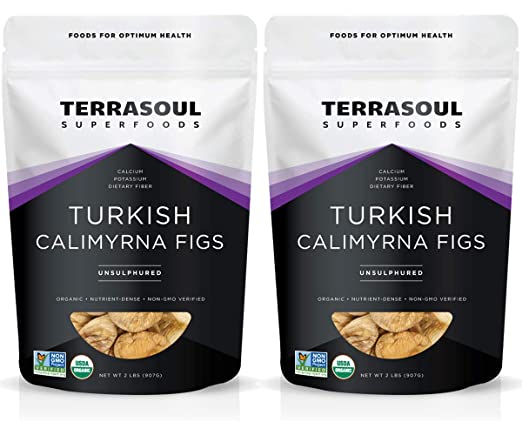 Terrasoul, Organic Dried Turkish Smyrna Figs, 32 Oz