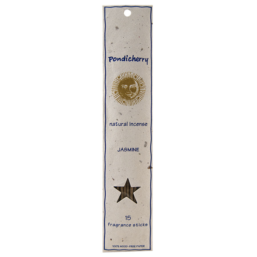 Pondicherry, Natural Jasmine Incense Sticks, 15 count