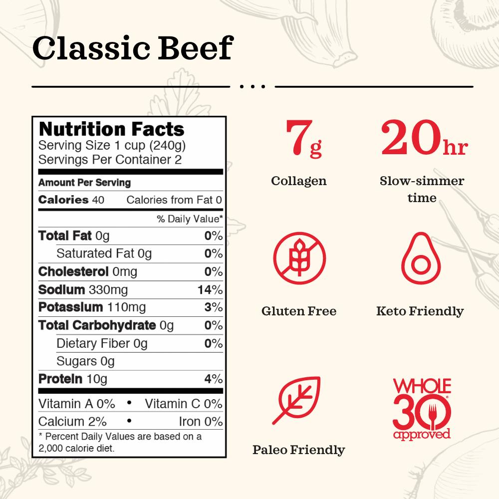 Kettle & Fire, Grass Fed Beef Bone Broth, 16.9 oz