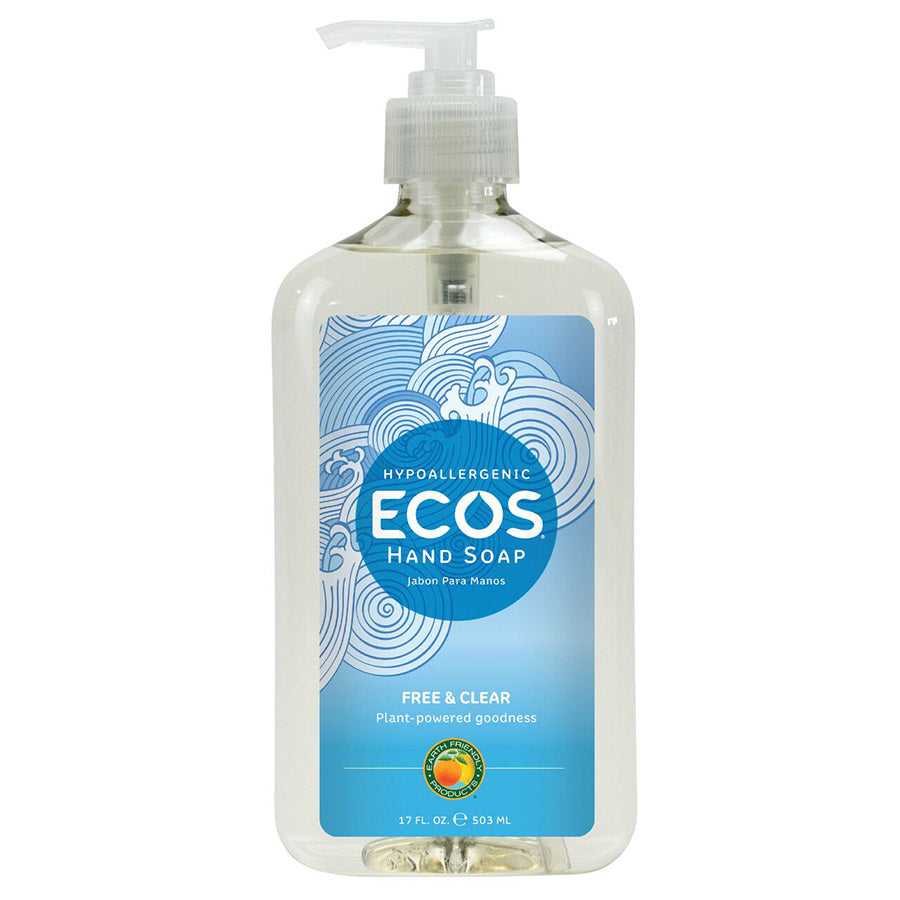 Earth Friendly Products, Free and Clear ECOS Hand Soap, 17 oz