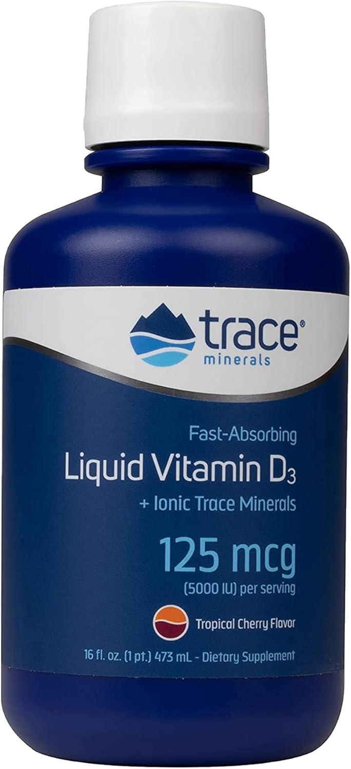 Trace Minerals, Liquid Vitamin D3, Cherry Flavor, 16 fl oz