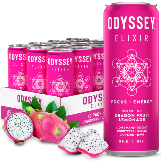 ODYSSEY ELIXIR, DRAGON FRUIT LEMONADE, 12 oz
