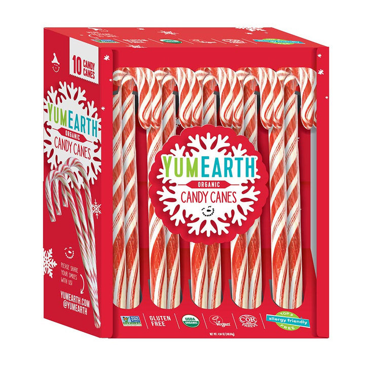 YumEarth, Organic Candy Canes, 10pk