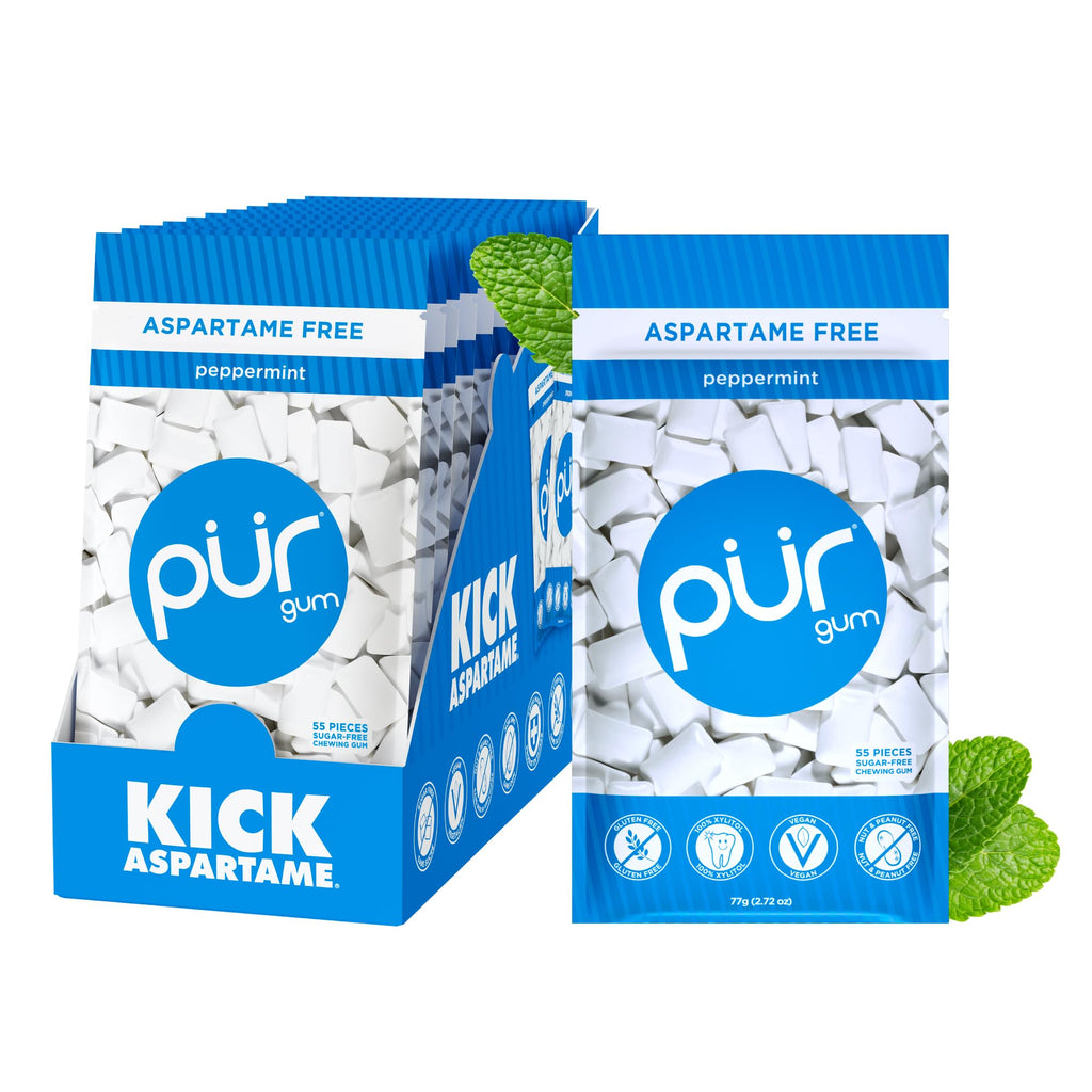 Pur Gum, Peppermint 55Pc - 2.72OZ