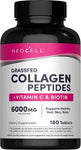 Neocell, Grassfed Collagen Peptides + VitC and Biotin, 180 tabs