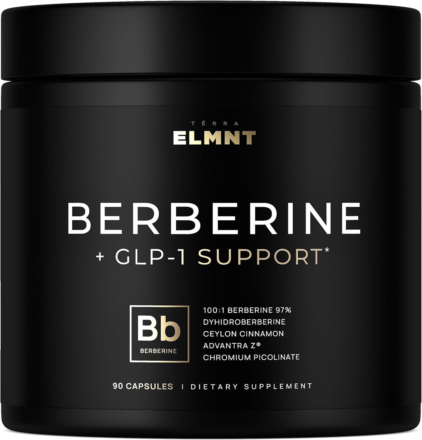 ELMNT, GLP-1 Support Berberine Weight Loss Supplement 1500mg, 90