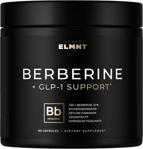 ELMNT, GLP-1 Support Berberine Weight Loss Supplement 1500mg, 90