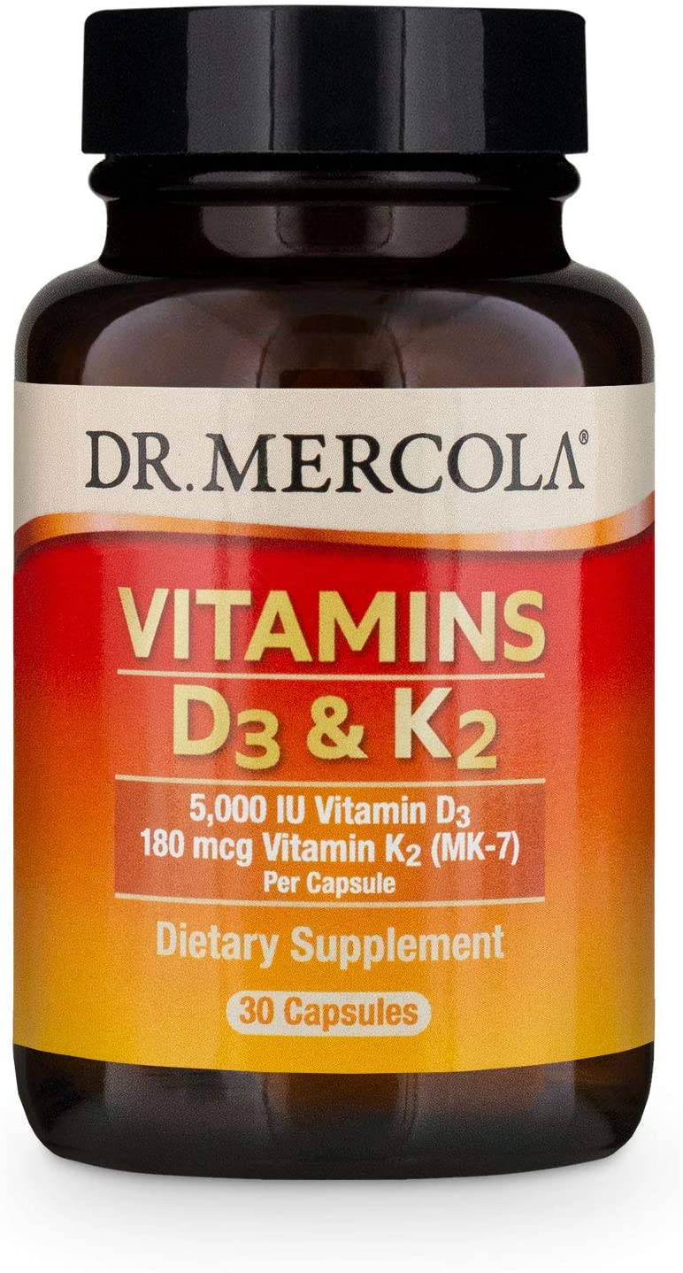 Dr. Mercola, Vitamin D3 & K2, 30 caps