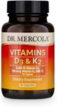 Dr. Mercola, Vitamin D3 & K2, 30 caps