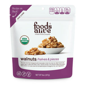 Foods Alive, Organic Walnuts, 8 oz