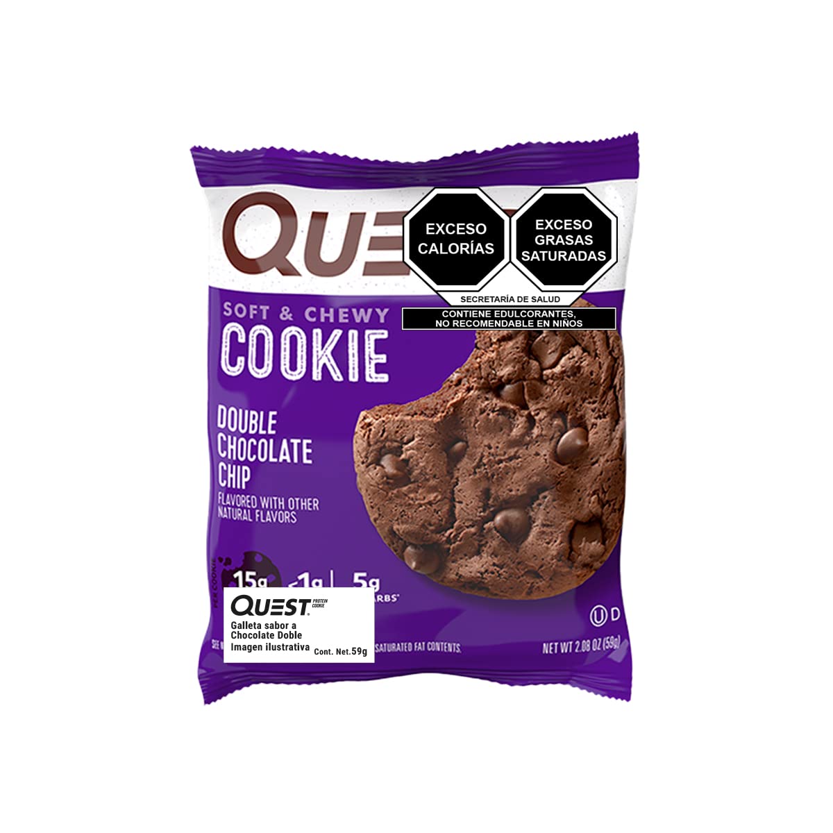 Quest Protein Cookie, Double Chocolate Chip, 2.08 oz