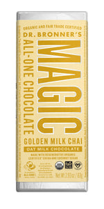 Dr. Bronner's,Golden Milk Chai Oat Milk Chocolate Bar 2.93 oz.