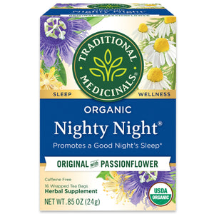 Traditional Medicinals, Organic Nighty Night with Passion Flower, 16 bags