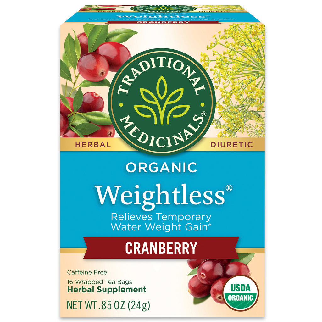 Traditional Medicinals, Weightless Cranberry Tea, 16 bags