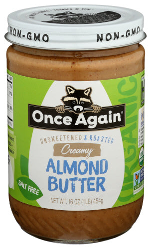 Once Again, Organic Almond Butter, Smooth, 16OZ