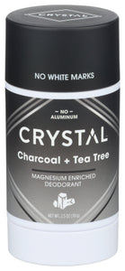 Crystal Deodorant, Charcoal Tea Tree - 2.5OZ