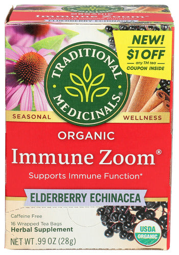 Traditional Medicinals, Immune Zoom Elderberry - 16BG