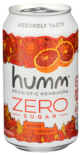 Humm, Kombucha Blood Orange Zero, 12 fl oz