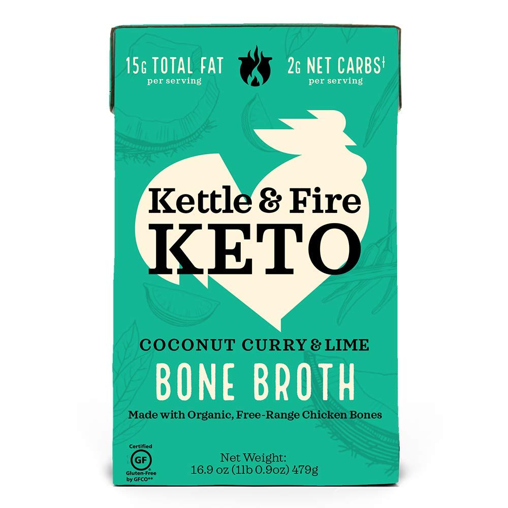 Kettel & Fire, Coconut Curry Chicken Bone Broth, 16.9 OZ