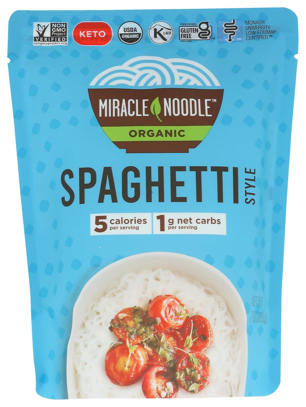 Miracle Noodle, Organic Ready To Eat Spaghetti Style Noodle, 7 OZ