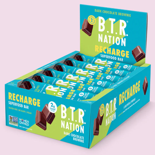 B.T.R Nation, Recharge Superfood Bar, Dark Chocolate Brownie, 35 G