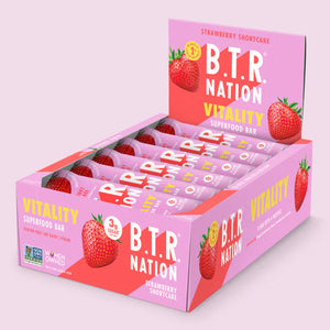 B.T.R Nation, Vitality Superfood Bar, Strawberry Shortcake, 35 G