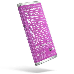 Dr. Bronner's, Smooth Coconut Praline Dark Chocolate Bar, 2.93 oz