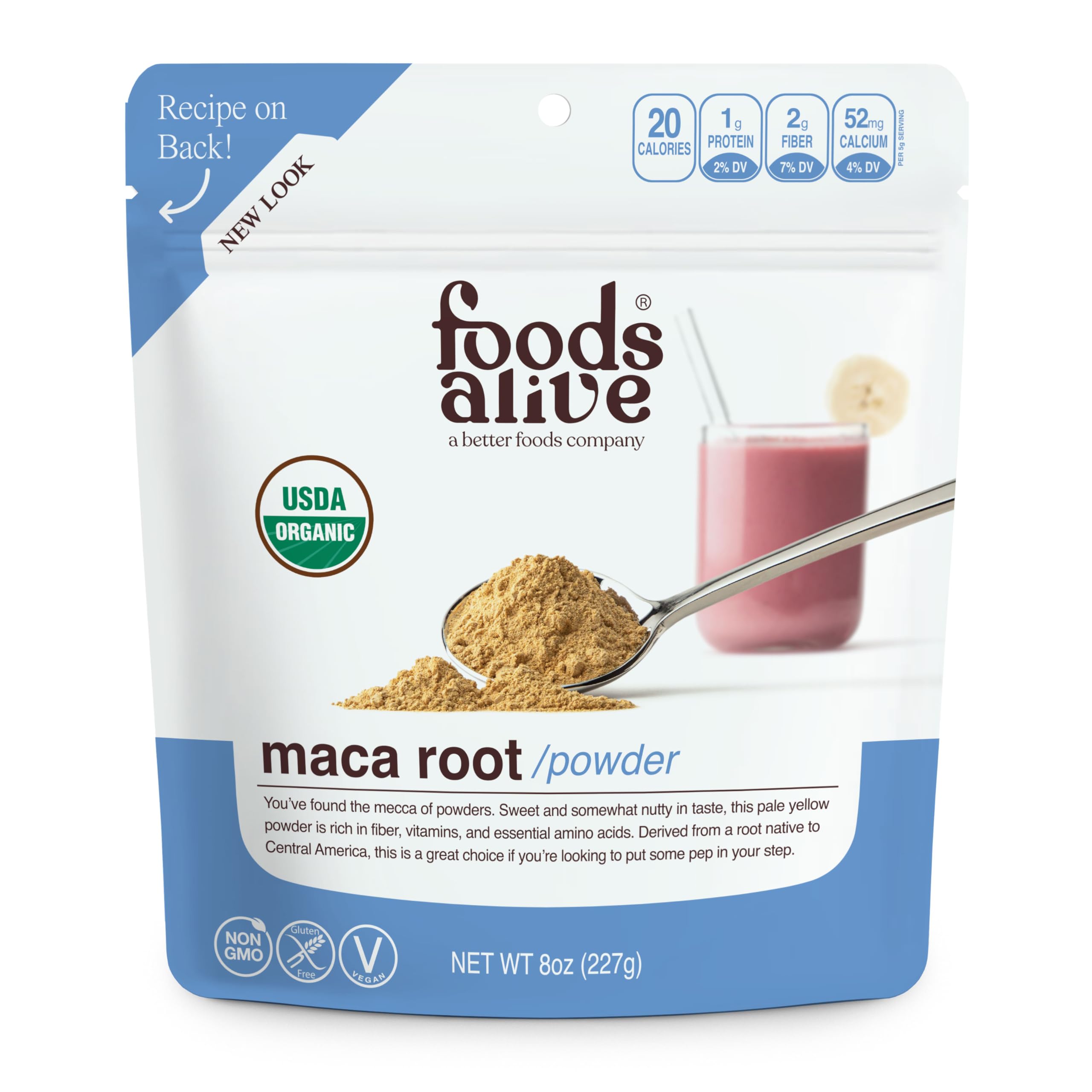 Foods Alive, Peruvian Maca Powder Organic, 8 oz