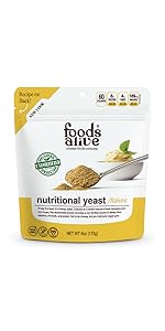 Foods Alive, Nutritional Yeast Non-GMO, Non-Fortified, 6 oz