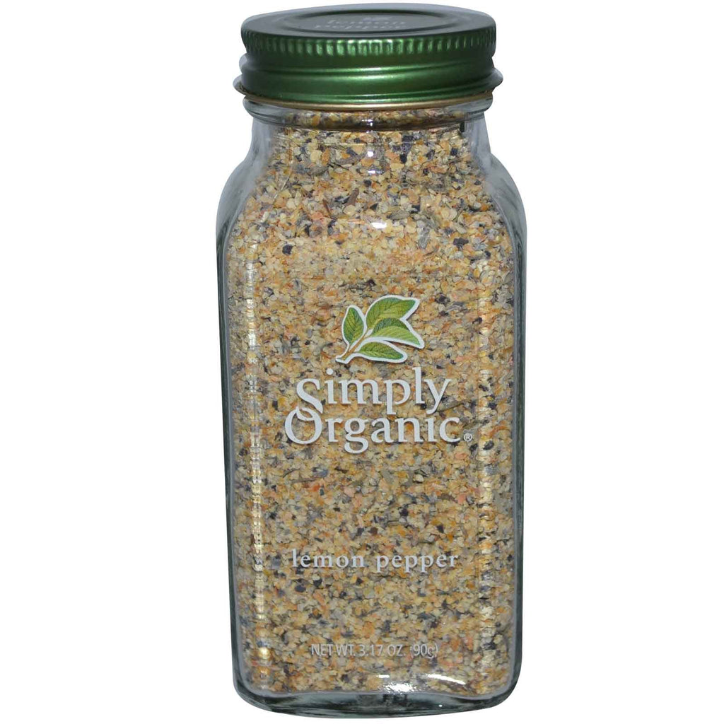 Simply Organic, Lemon Pepper, 3.17 oz