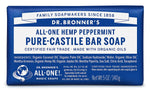 Dr. Bronner's Magic Soaps, Hemp Peppermint, Pure Castile Soap, 5 oz BAR