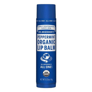 Dr. Bronner's Magic Soaps, Organic Lip Balm, Peppermint, 0.15 oz