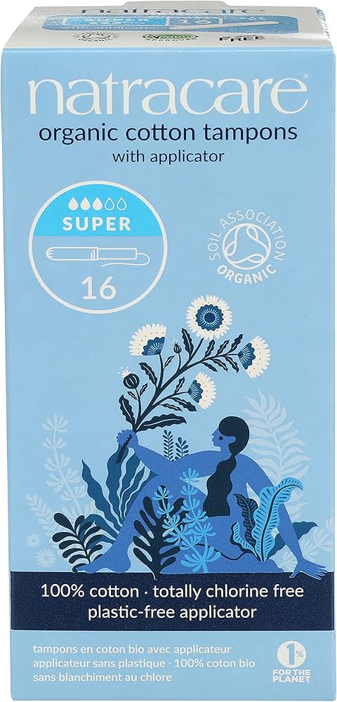 Natracare, Organic Cotton Tampons, Super, 16 Tampons