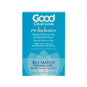 Good Clean Love, ReBalance Pleasure Wipes, 12 wipes