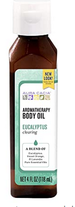 Aura Cacia, Aromatherapy Body Oil, Clearing Eucalyptus