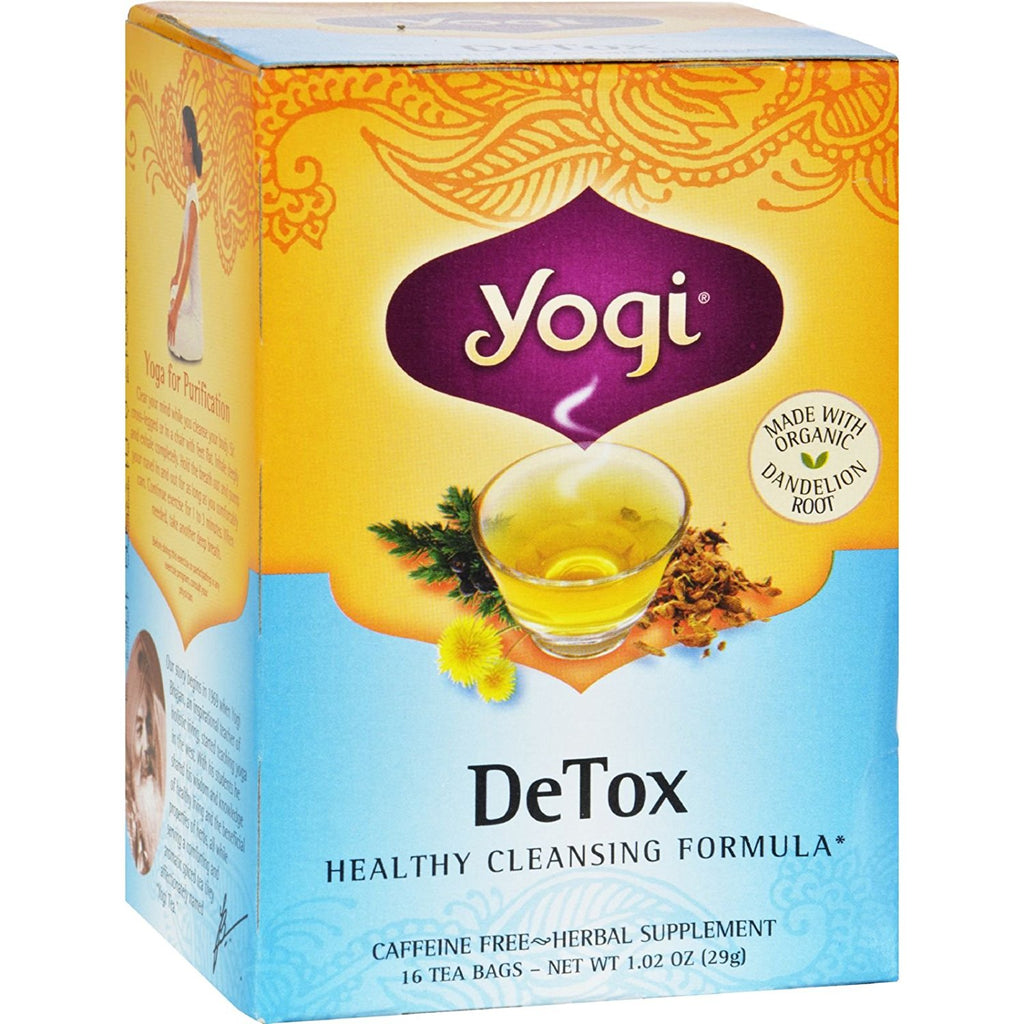 Yogi Tea, Detox, Caffeine Free, 16 Tea Bags, 1.02 oz