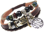 Yoga Jewellery, Dragonfly Leather Zen Bracelet