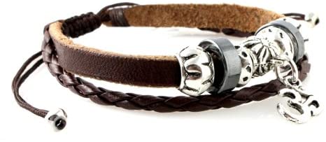 Yoga Jewellery, Om Leather Zen Bracelet