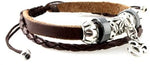 Yoga Jewellery, Om Leather Zen Bracelet