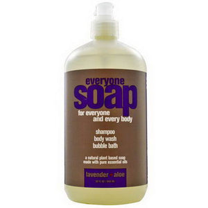 Everyone Soap, Shampoo Body Wash and Bubble Bath, Lavender + Aloe, 32 fl oz