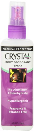 Crystal Body Deodorant Spray, Unscented, 4oz