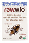 Rawmio, Organic Stone Ground Gourmet Sea Salt and Almond Bark - 1.76 oz