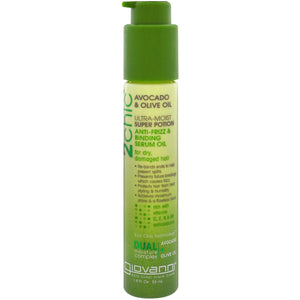 Giovanni, Ultra-Moist Super Potion Anti-Frizz Binding Serum, Avocado & Olive Oil Dual