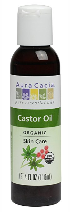 Aura Cacia, Castor Oil ORGANIC, 4 fl oz