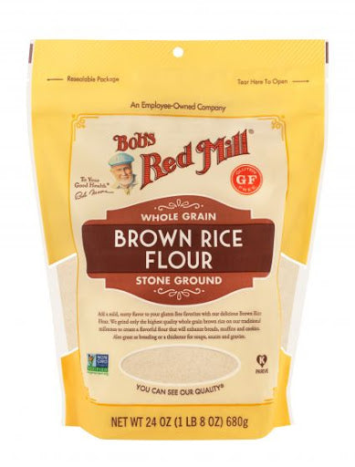 Bob's Red Mill, Whole Grain Brown Rice Flour, Stone Ground, 24 oz