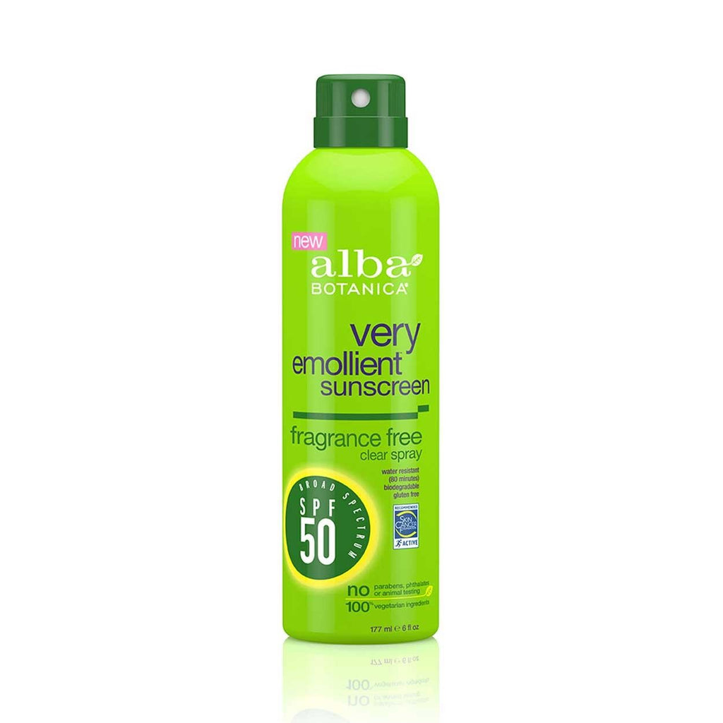 Alba Botanica Sunsreen, Clear Spray, Fragrance Free, 6fl oz